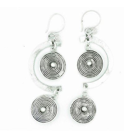 Boucles d'oreilles Arc double ronde