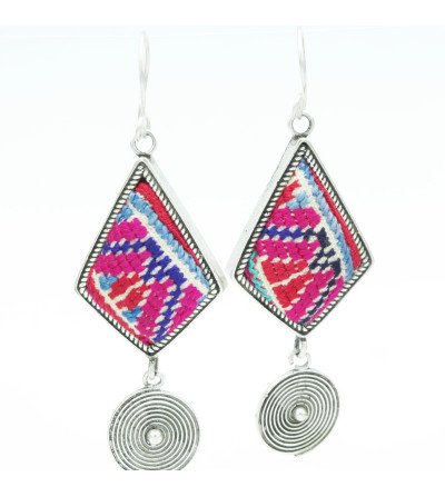 Boucles Hmong Fuschia