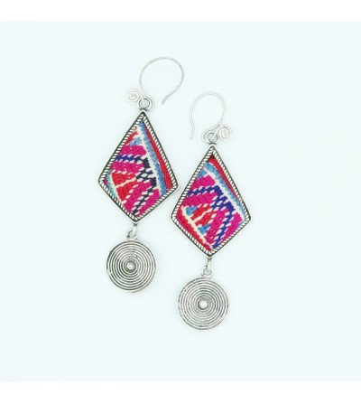 Boucles Hmong Fuschia