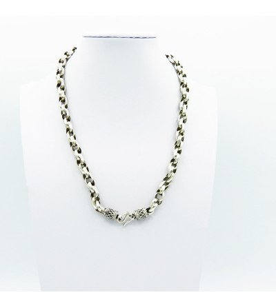 Collier maille tambour