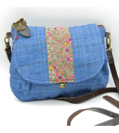 Blue shoulder bag