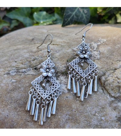 boucles d'oreilles Hmong filigrane