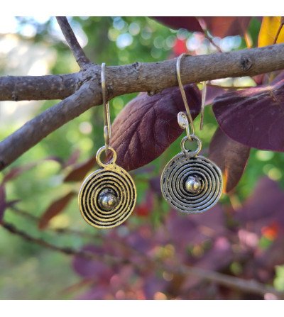 Ethnic earrings Small spirals