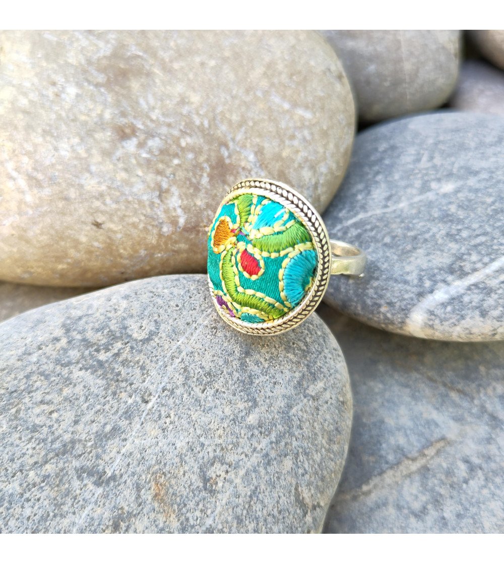 bague turquoise Yunnan