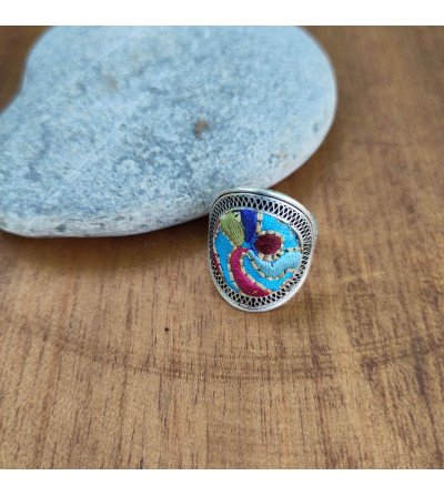 bague bleu hmong