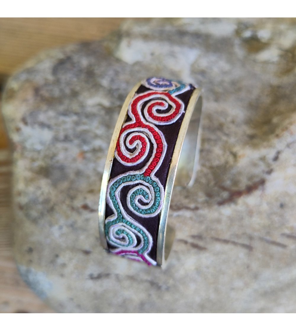 Embroidery Spirals Bangle