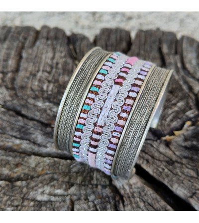 Wide pastel bracelet