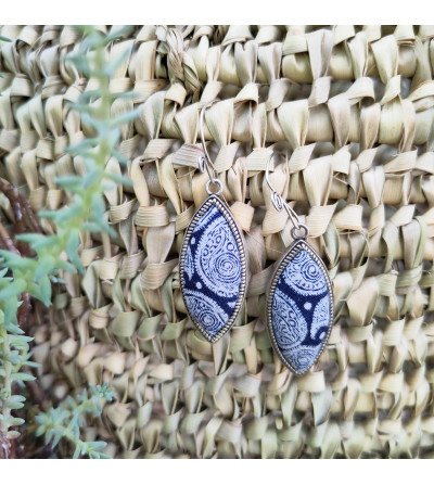 antique batik earrings