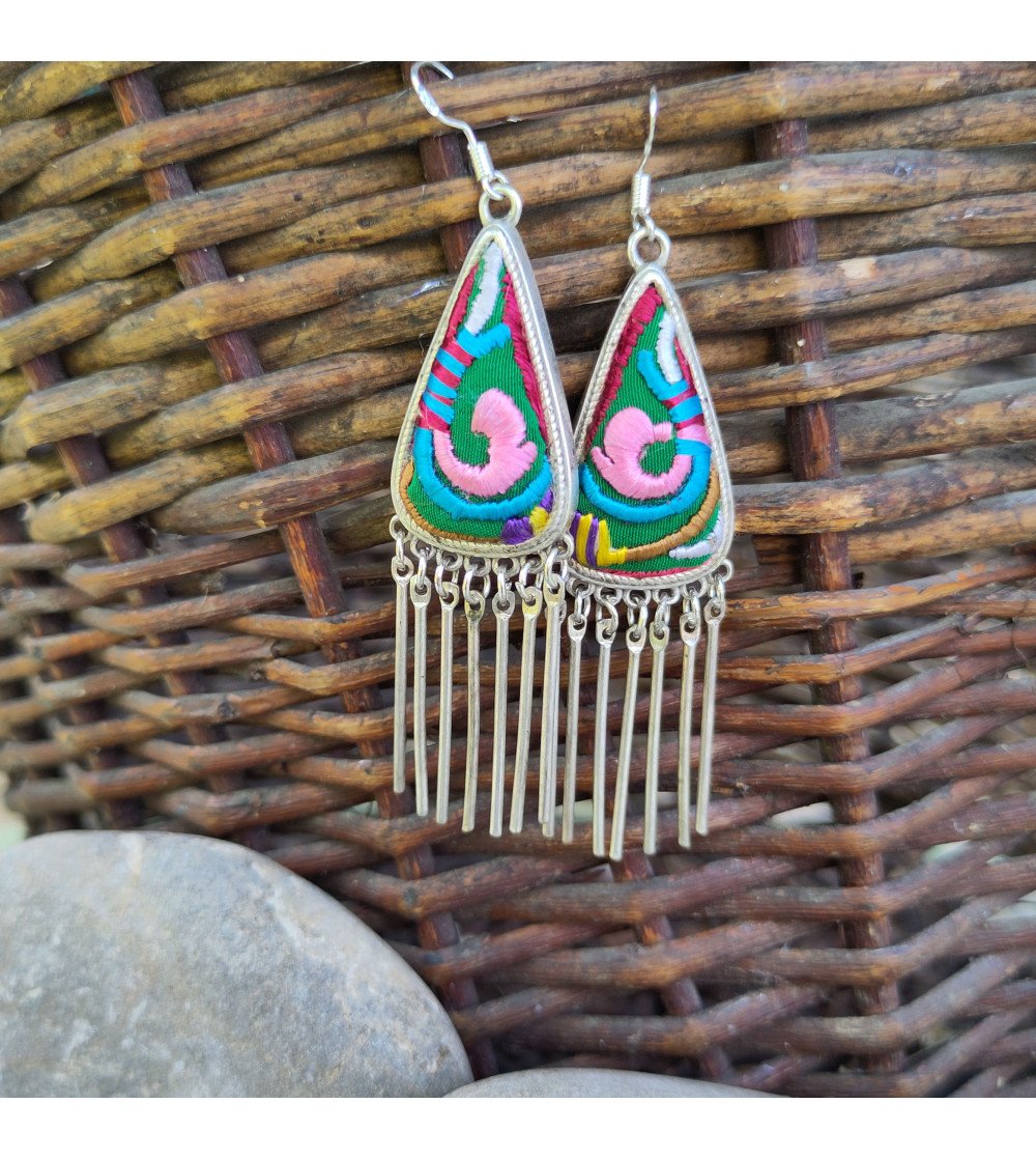 colored earrings