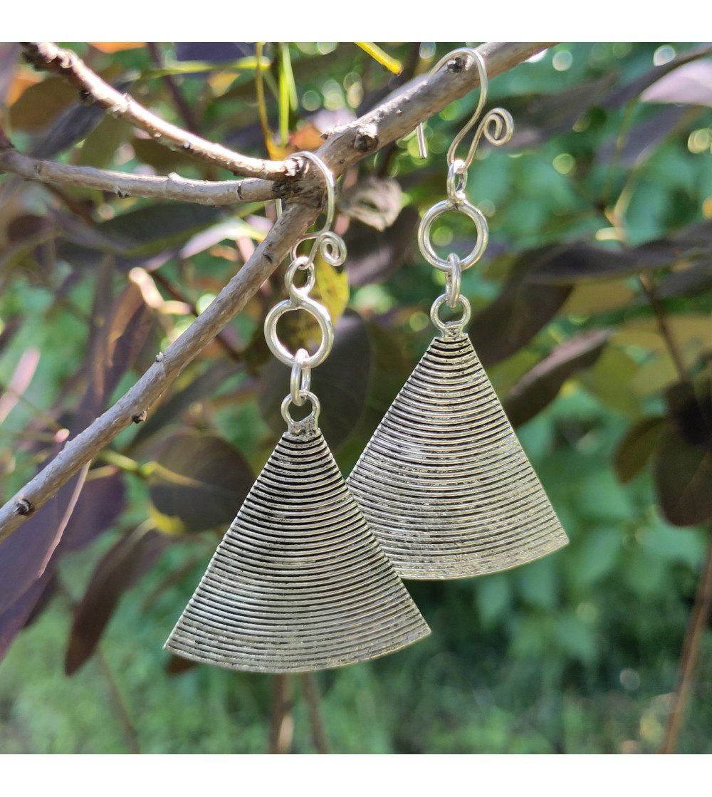 Ethnic triangles earrings