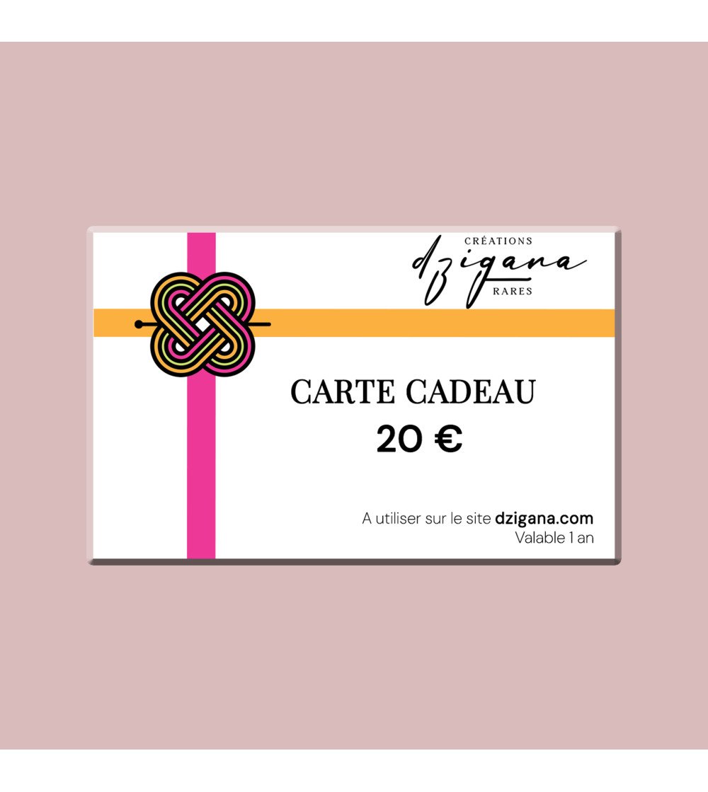 gift card twenty euros Dzigana