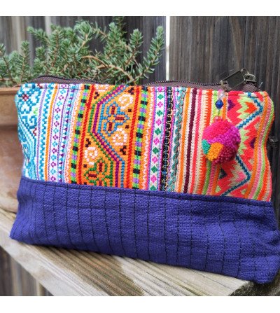 Blue Hmong Embroidery Case