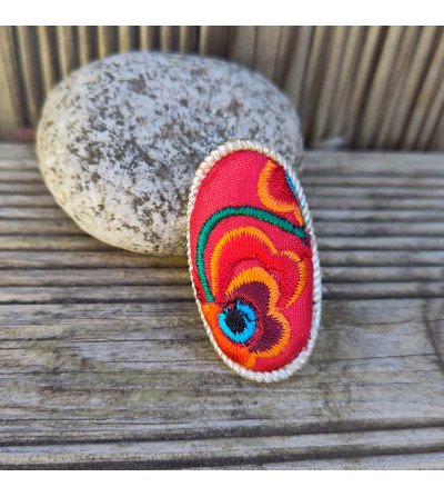 Fancy embroidered ring